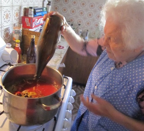 Nonna cooking