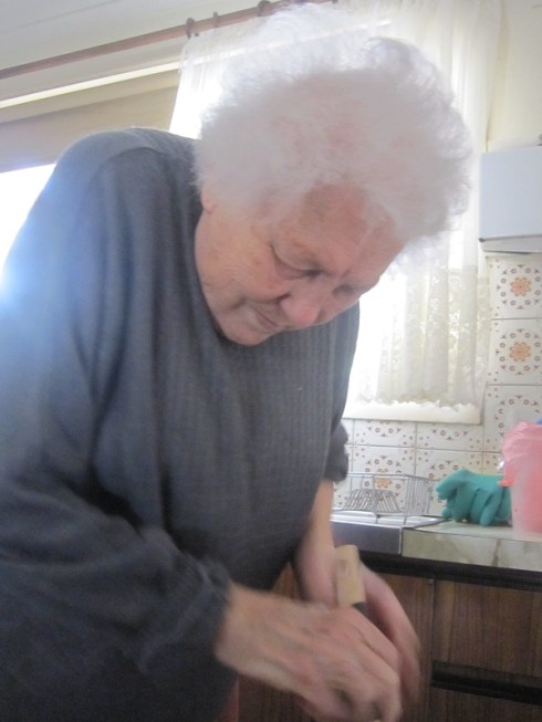 Nonna stirring