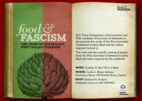 Food and Fascism Talk at Museo Italiano