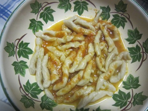 A plate of Vegemite pasta